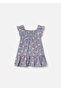 Baby Girl Rose Patterned Dress Indigo 1928 - 2
