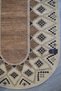 Sun Collection Oval Cotton Bohemian Jute Look Woven Base Modern Decorative Carpet 1737 - 5