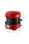 RAF Breakfast Burger Maker – Electric Panini Press with Egg Ring, Non-Stick Plates, Cool Handle - 6