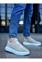 BA0307 BOA Thick Suede High Sole Double Tape Cream Men's Shoes - 3