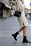 Quilted Patterned Chain Strap Lockable Women's Hand and Shoulder Bag - 2