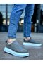 Ba0307 Thick Suede High Sole Double Tape Gray Men's Shoes - 3