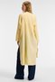 Acallar women's 100% cotton linen look casual long oversize fit yellow dress - 5