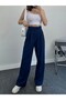 Women's High Waist Velvet Palazzo Pants - 2