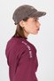 Claret Red Shoulder Text Printed 100% Cotton Oversize T-Shirt 2150-30m - 4