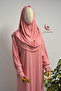 Women's Combed Cotton Prayer Dress with Self-Headscarf Comfortable Fit – One Piece - 2