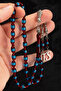 Men's Gift Letter Tassel 7X11Mm Claret Red Blue Vernier Powder Amber Prayer Beads - 2