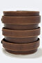 Handcrafted Three-Band Distressed Brown Men's Leather Bracelet - 4