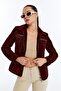 Women's Genuine Leather Suede Coat - 2