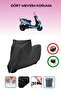 Black, Rks Blazer 50 Xr, Motorcycle Tarpaulin, Lock Compatible, Rear Bag Incompatible