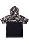 Boy's Hooded Camouflage Patterned Capri-Sweatshirt Bottom Top Set - 2