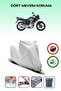 Gray, Yamaha Ybr 125, Motorcycle Tarpaulin, Lock Compatible, Rear Bag Incompatible