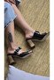 Melinta Thick Heeled Buckle Women's Slippers - 4