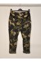 Women's Khaki Italian Foil Camouflage Pattern Trousers