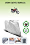Gray (Kuba Cheetah 50R Gold) Motorcycle Tarpaulin, Rear Bag and Lock Compatible