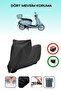 Black, Arora Ar 50 Cappuccino, Motorcycle Tarpaulin, Lock Compatible, Rear Bag Incompatible
