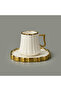İsla Set of 6 Coffee Cups - White / Yellow