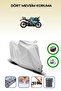 رمادي (CFMOTO 250SR) متوافق مع القماش المشمع للدراجات النارية وحقيبة الظهر والقفل