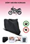 Black -Mondial 125 Drift L Cbs- Motorcycle Tarpaulin, Rear Bag Compatible, Lock Incompatible