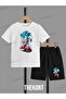 Soniss Printed Children's Summer Shorts-Tee Set