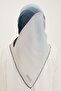 Nostalgia Series Silk Scarf Sura 8904Ds-13 Striped Pattern Baby Blue-Indigo - 5