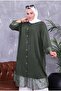 Large Size Lace Viscose Shirt - 4