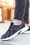 Hamlet Comfortable Sole Walking Running Fitness Black Men's Sports Shoes - 2