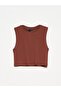 30125 Crop Top-Brown