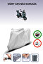 Gray -Rks Newlight 125 Pro- Motorcycle Tarpaulin, Rear Bag Compatible, Lock Incompatible