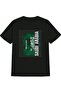 Saudi Arabia Footballer Silhouette Graphic Tee for Men - Black with Green & White Arabic Lettering - 4