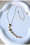 Colorful Stone Y Aura Gold Necklace - 4