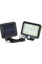 LED Solar Lamp, Rectangular Model, Bibilel, White, Black