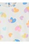 Lcw Kids Ecru Heart Printed Girls Blouse and Shorts 2-Pack - 3