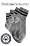 Unisex Quality Cotton Soft Women's Men's Ring Patterned College Socks (4 Pairs) - 3