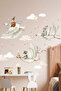 Magical Life Cute Swans Mice and Rabbits Kids Room Wall Sticker Set - 2