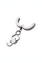 Compression Trend Scorpion Model Dangle Men's Women's Unisex Steel Gray Earrings 1 Piece - 2
