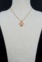 Vintage Series, Pink Color, Flower and Pearl Detail, Locket Steel Necklace - 4