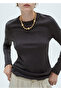 Dark Gray Women's T-Shirt 77055642 - 4
