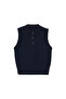 Navy Blue Women's Vest 77086722 - 5