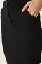 Women's Black Asymmetrical Cut Stretchy Knitted Skirt Cr00494 - 6