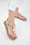 Beige Suede Women's Sandals 20617 - 6