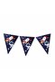 Space Themed Cosmic Galaxy Licensed Triangle Pennant Birthday Flag Navy Blue