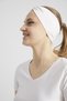 White, Boutique Design Women's Bandana Hair Band, Extra Soft, Flexible, Natural, Combed Cotton - 7