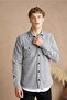 Men's Light Gray Lumberjack Shirt-dzodg001r25s - 4