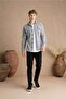 Men's Light Gray Lumberjack Shirt-dzodg001r25s - 5