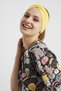 Living Yellow, Boutique Design Women's Bandana Hair Band, Extra Soft, Flexible, Natural, Combed Cotton - 2