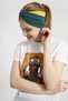 Emerald Green - Mustard, Boutique Women's Bandana Headband, Extra Soft, Flexible, Natural, Combed Cotton - 5