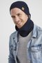Men's Young Elite Navy Blue Rope Detailed Hat Beanie Neck Collar Suit - Sports, Comfortable, 100% Cotton Camisole - 8