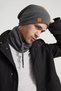 Men's Young Businessman Smoked Rope Detailed Hat Beanie Neck Collar Suit Sports, Comfortable, 100% Cotton Camisole