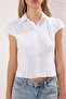 Beyaz Poplin Gömlek Gömlek TWOSS25GO00168 - 6